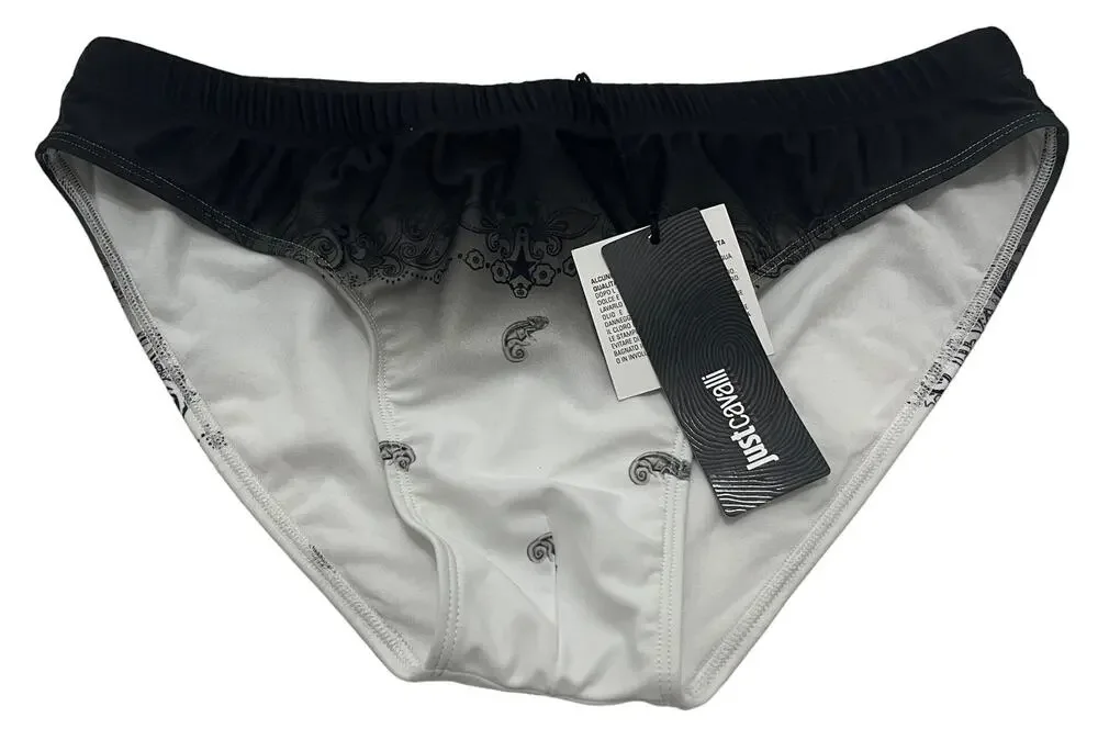 6-56 ROBERTO CAVALLI Just Cavalli Speedo Drawstring Adjustable Black Large